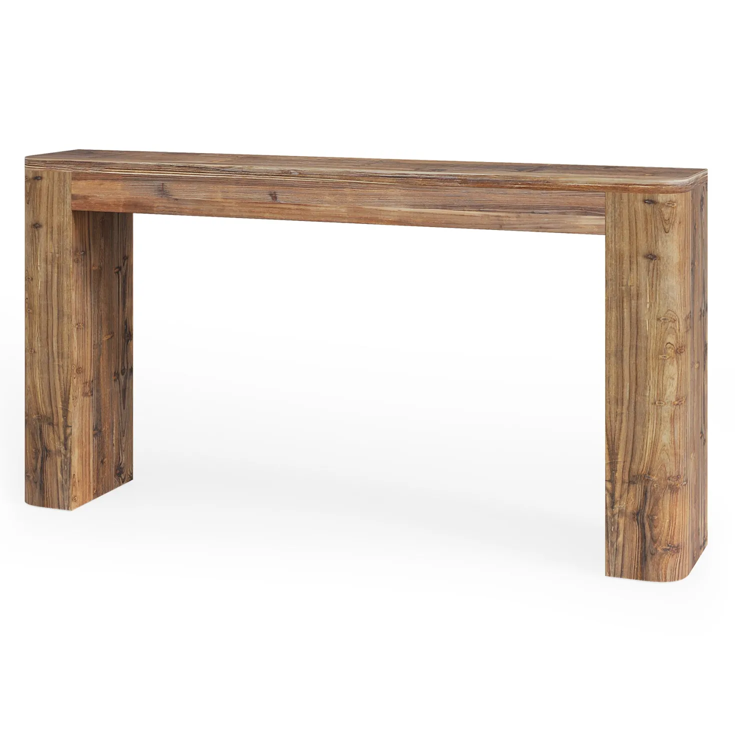 Solid Wood Console Table, 63" Entryway Sofa Table Behind Couch