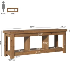 Solid Wood Console Table, 63