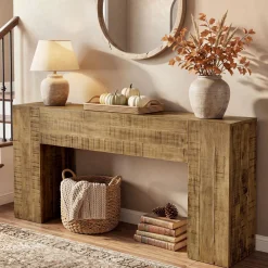 Solid Wood Console Table, 63