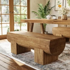 Solid Wood Dining Bench, 47