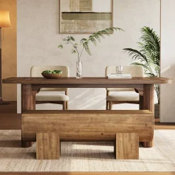 Solid Wood Dining Bench, 47