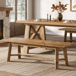 Solid Wood Dining Bench, 55.12