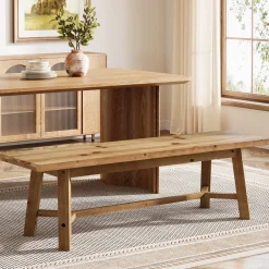 Solid Wood Dining Bench, 55.12