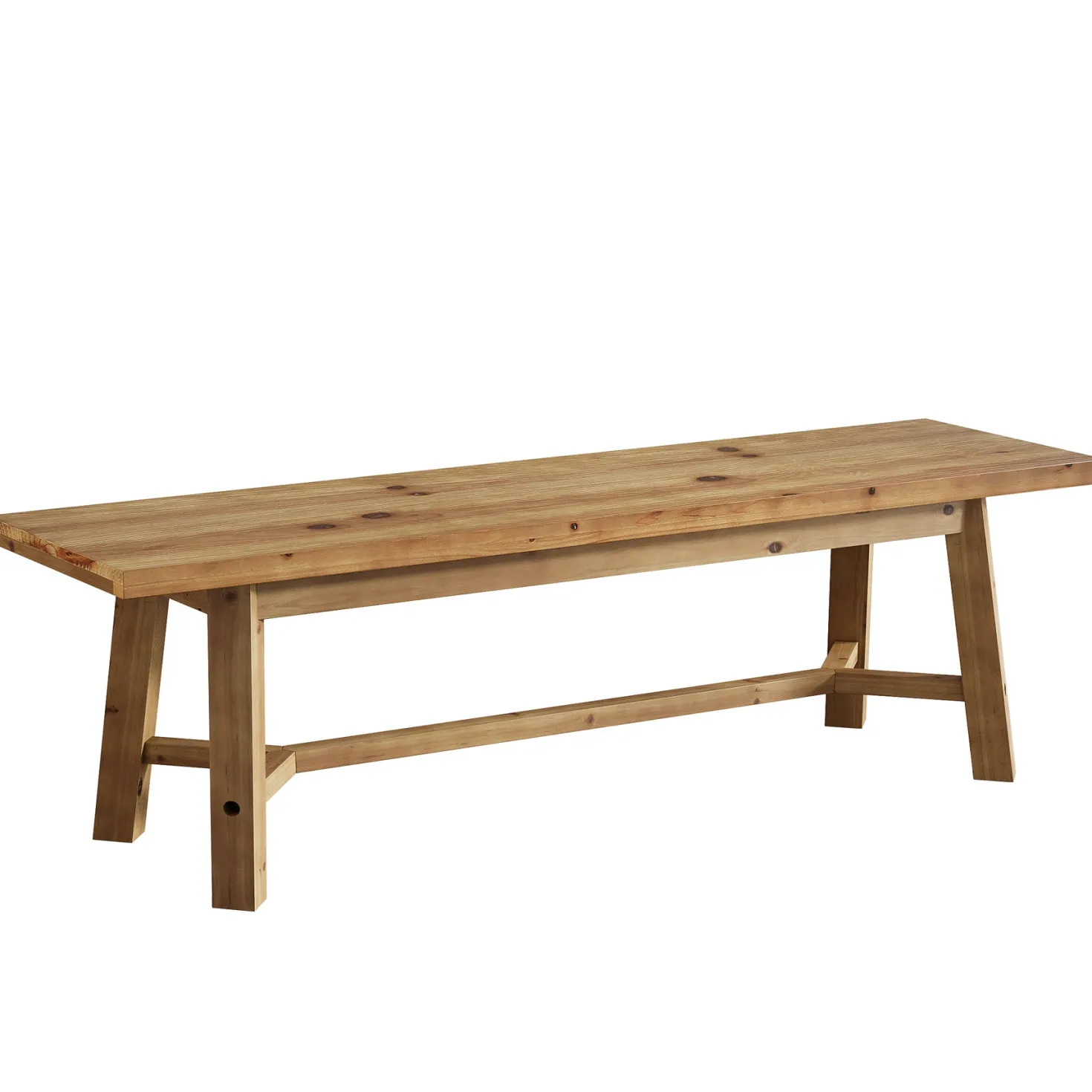 Solid Wood Dining Bench, 55.12" Kitchen Bench with Strengthened Legs
