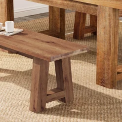 Solid Wood Dining Bench, 55