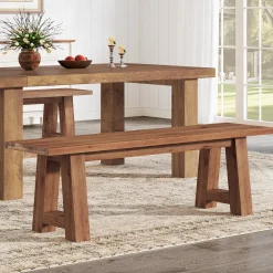 Solid Wood Dining Bench, 55
