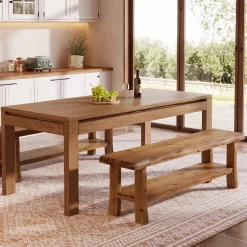 Solid Wood Dining Bench, 55