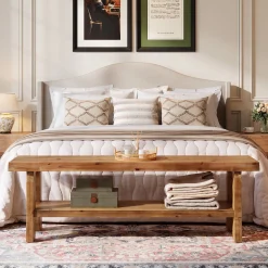 Solid Wood Dining Bench, 55