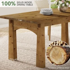 Solid Wood Dining Table, 63