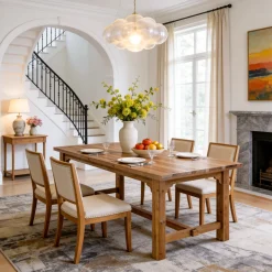 Solid Wood Dining Table, 63