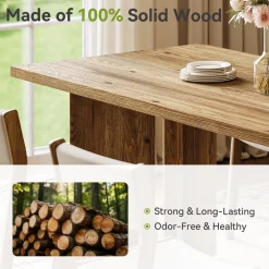 Solid Wood Dining Table, 63