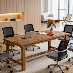 Solid Wood Executive Desk, 63