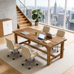 Solid Wood Executive Desk, 63