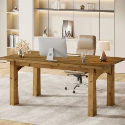 Solid Wood Executive Desk, 63