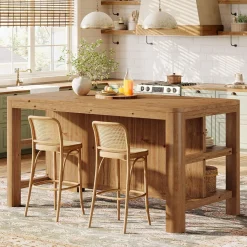 Solid Wood Kitchen Island, 63