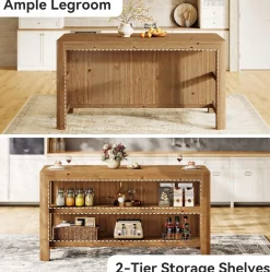 Solid Wood Kitchen Island, 63