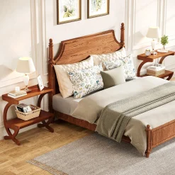 Solid Wood Nightstand, 23.62