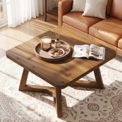Solid Wood Square Coffee Table, 31.5