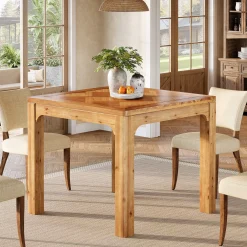 Solid Wood Square Dining Table, 31.5