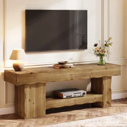 Solid Wood TV Stand for up to 75