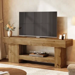 Solid Wood TV Stand for up to 75