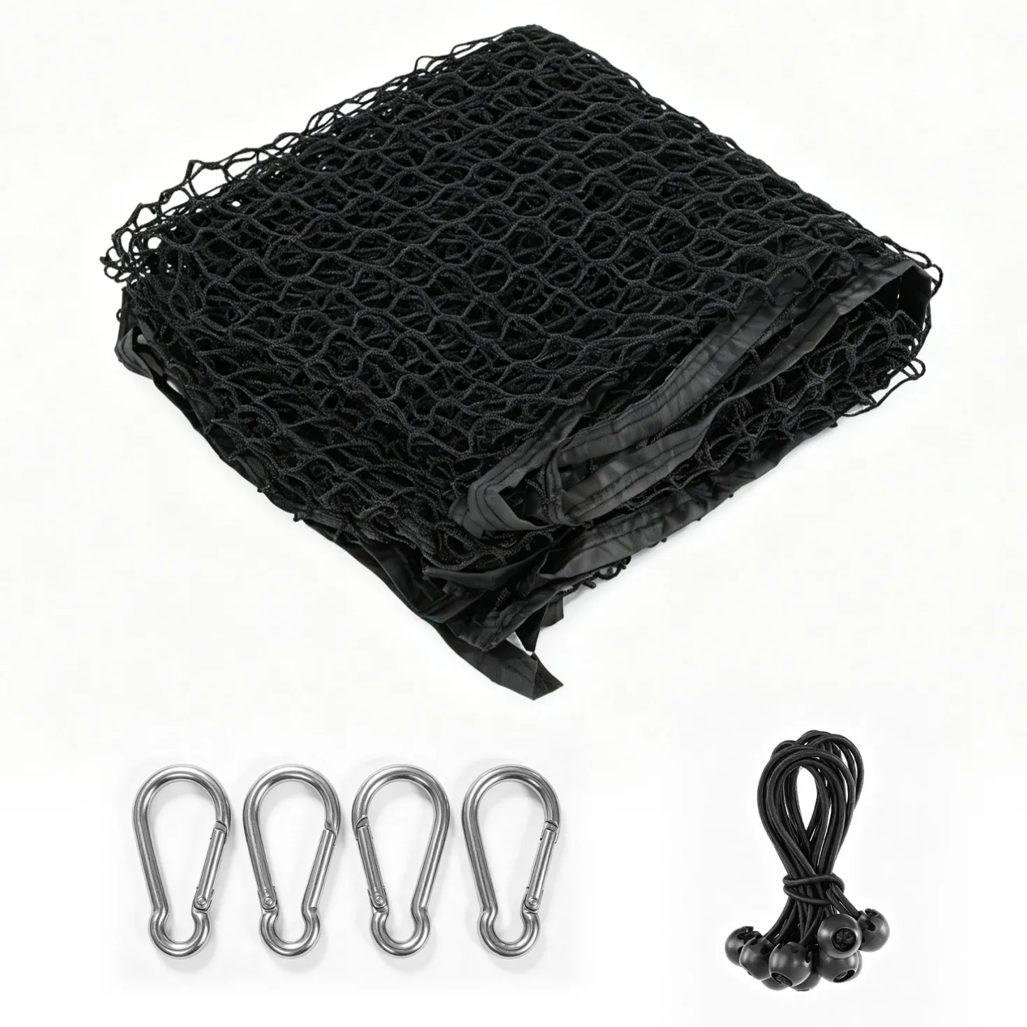 Sports Netting, Nylon Golf Net 10x10, High Impact Golf Practice Net for Backyard, 4 Hooks & 12 Bungee Cords