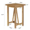 Square Bar Table, 39.4" Tall Counter Height Pub Table Cocktail Table