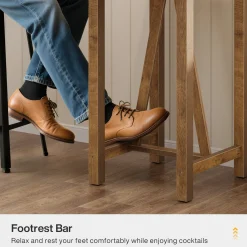 Square Bar Table, 39.4
