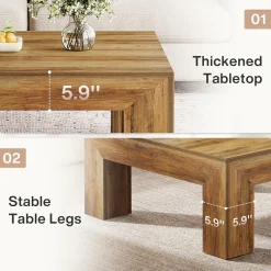 Square Coffee Table, 39.37