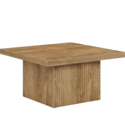 Square Coffee Table, 31.5-Inch Wood Center Table Cocktail Table