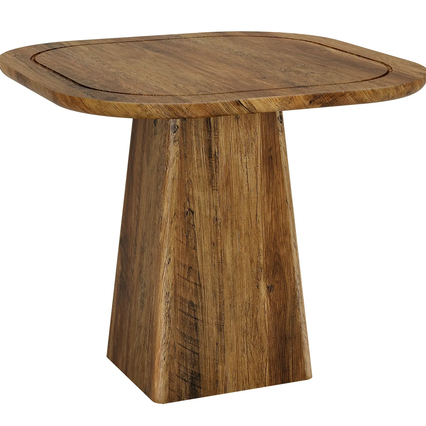 Square Dining Table for 2-4, 31.5" Kitchen Table with Heavy-Duty Pedestal Base