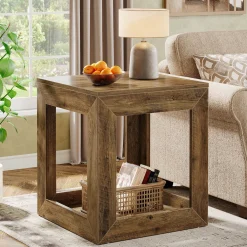 Square End Table, 19.7