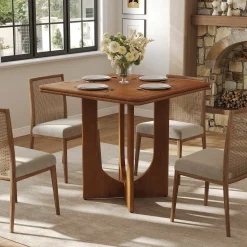 Square Solid Wood Dining Table, 31.5