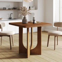 Square Solid Wood Dining Table, 31.5