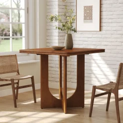 Square Solid Wood Dining Table, 31.5