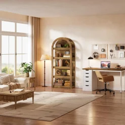 5-Tier Arched Bookshelf, 71