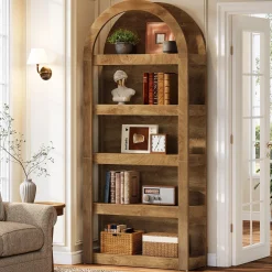 5-Tier Arched Bookshelf, 71