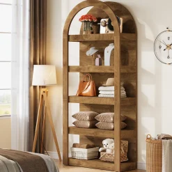 5-Tier Arched Bookshelf, 71