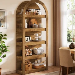 5-Tier Arched Bookshelf, 71