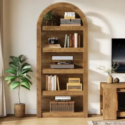 5-Tier Arched Bookshelf, 71