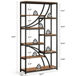 9-Tier Bookcase, 70.87