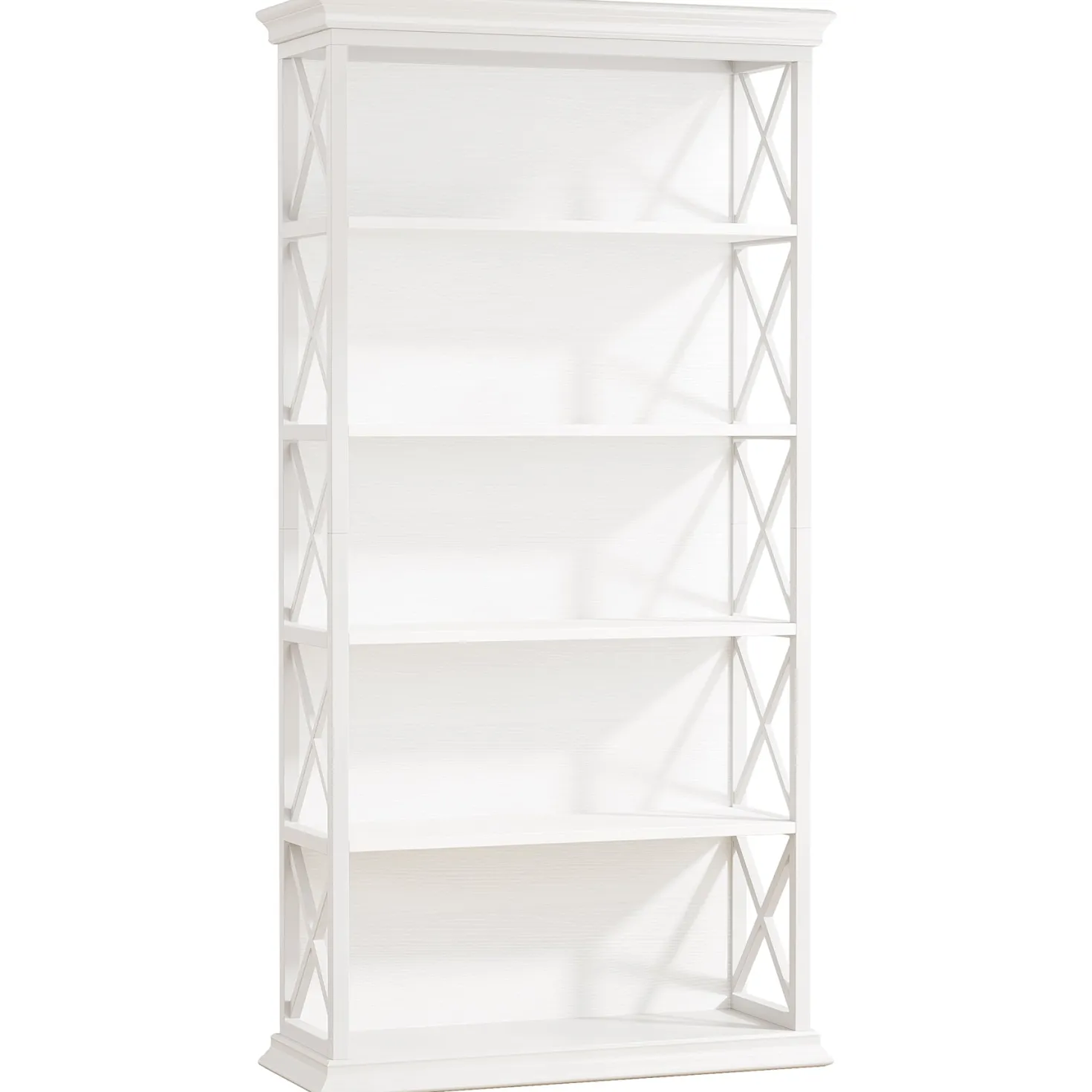6-Tier Bookshelf, 70.87" Etagere Metal and Wooden Bookcase for Home Office