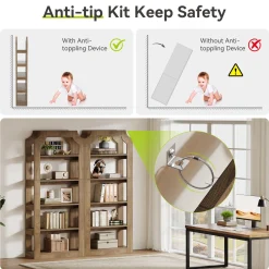 5-Tier Bookshelf, 70.9