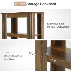 6-Tier Bookshelf, 71