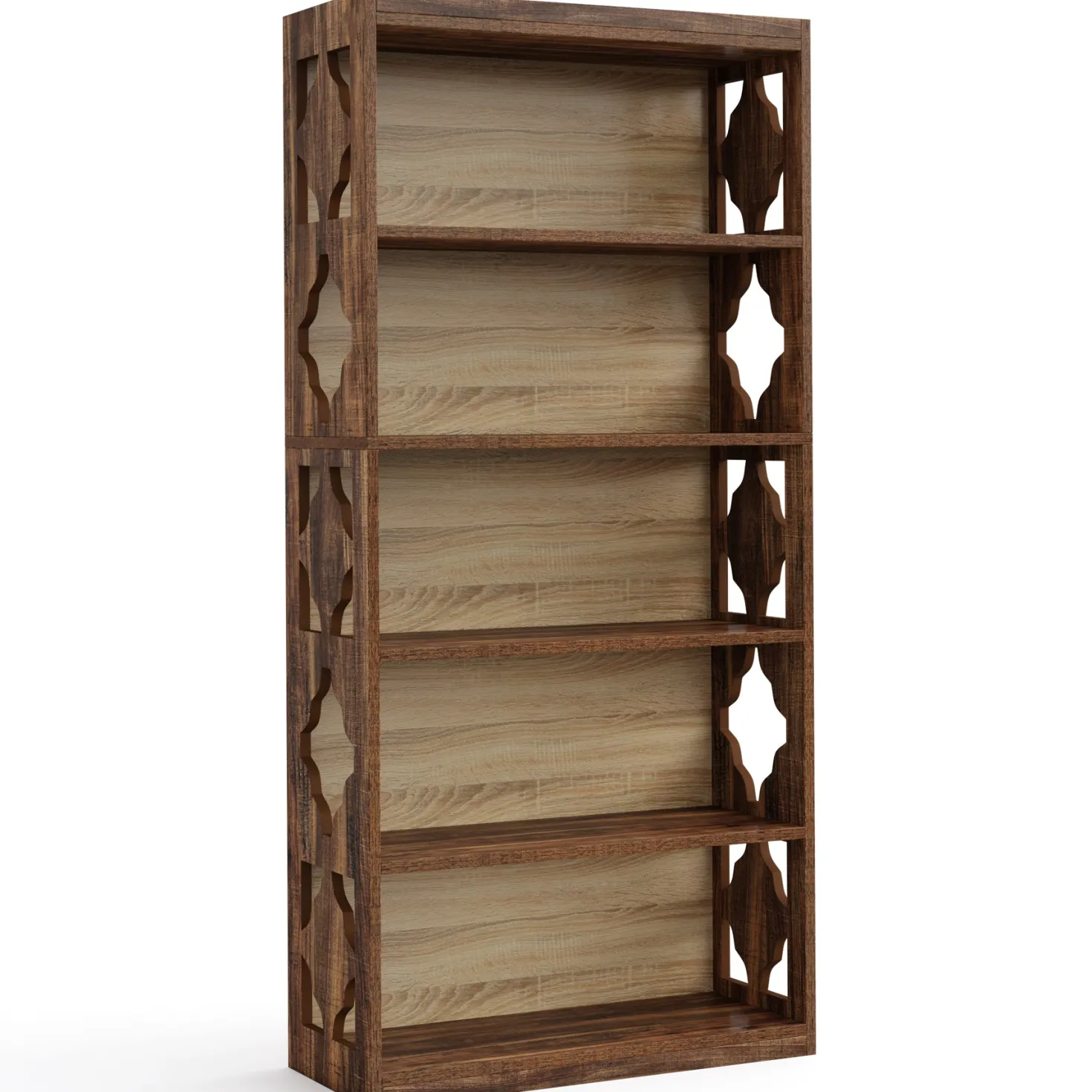 6-Tier Bookshelf, 70-Inch Wood Bookcase with Storage Shelves