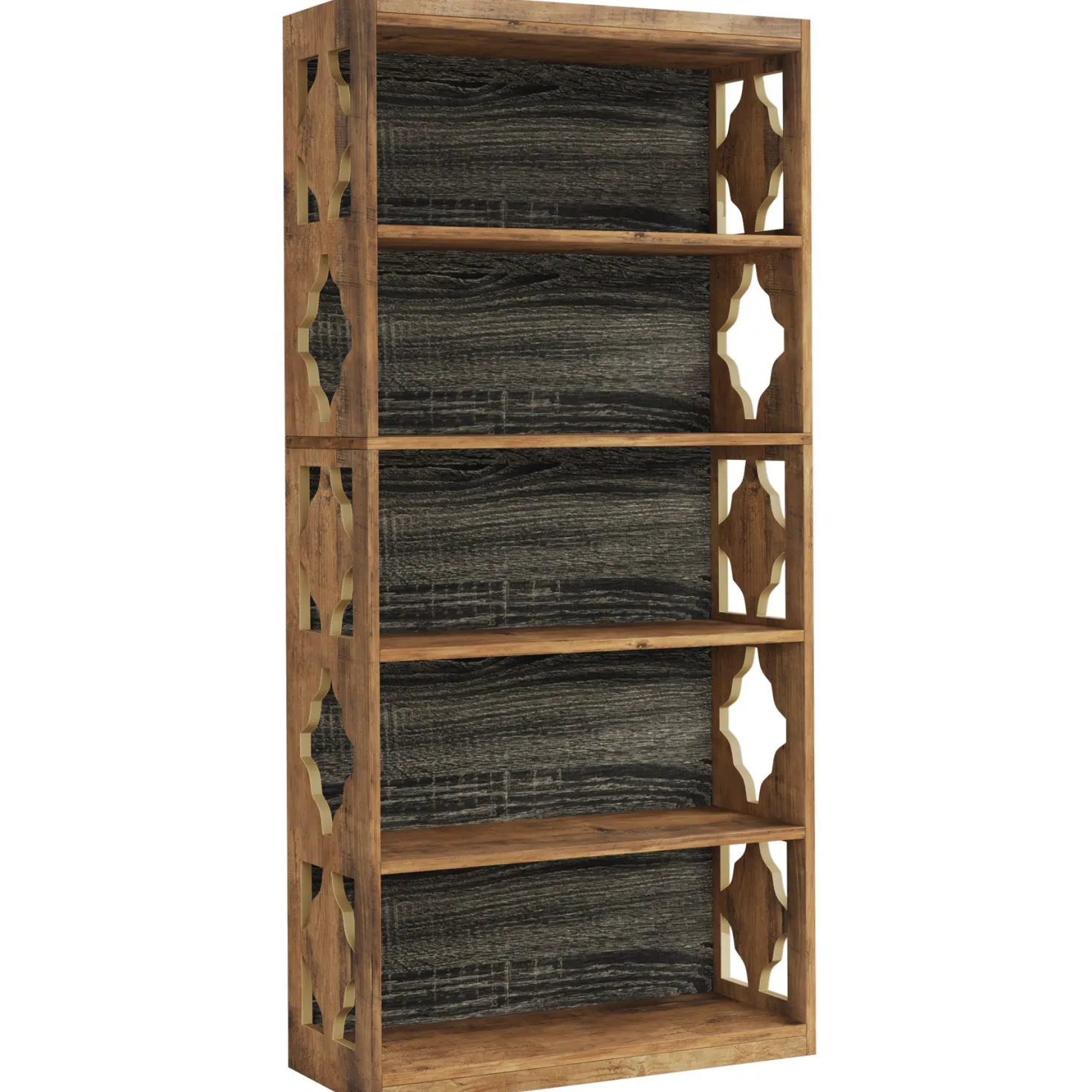 6-Tier Bookshelf, 70-Inch Wood Bookcase with Storage Shelves