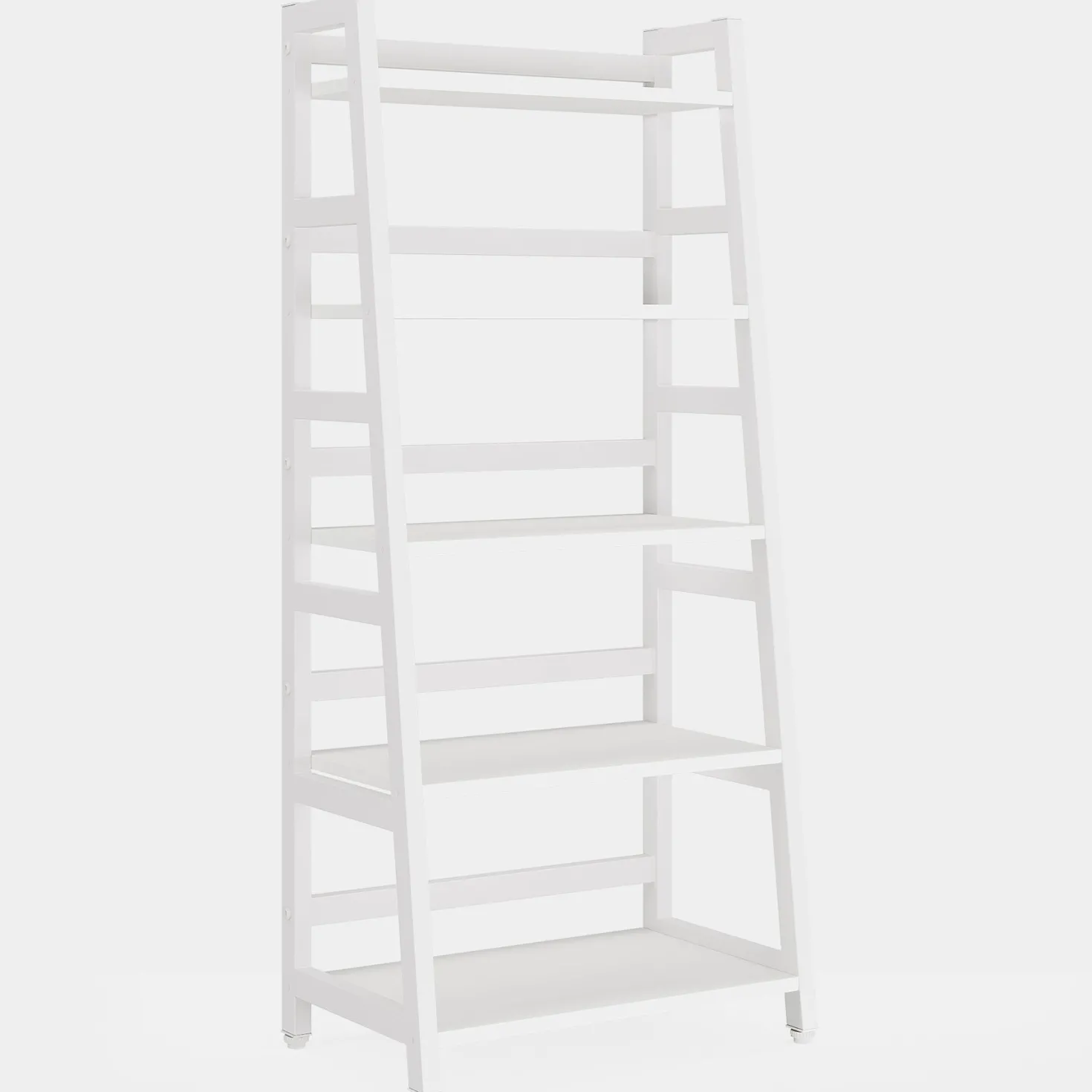 5-Tier Bookshelf, Ladder Bookcase Etagere Storage Shelf