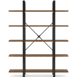 5-Tier Bookshelf, Open Etagere Bookcase Storage Display Rack
