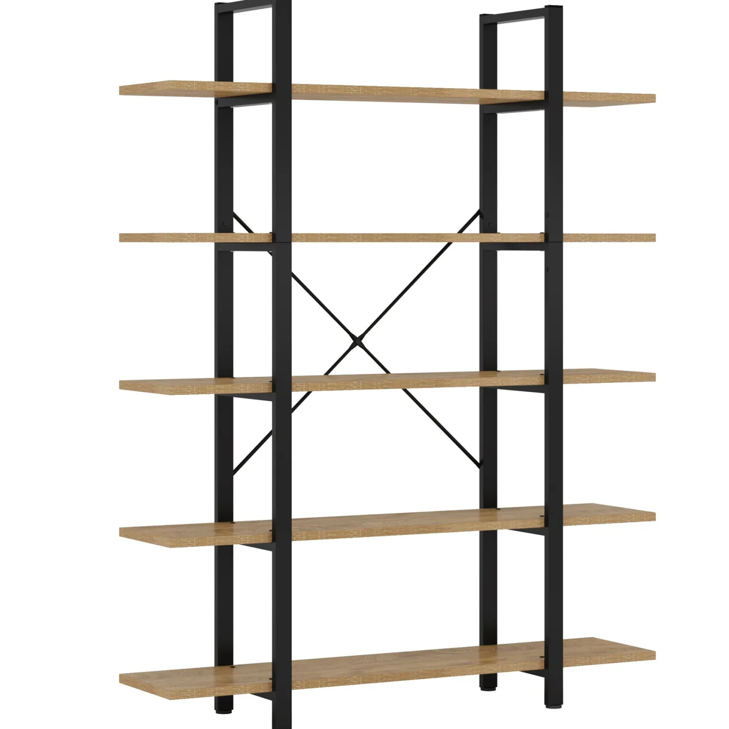 5-Tier Bookshelf, Open Etagere Bookcase Storage Display Rack