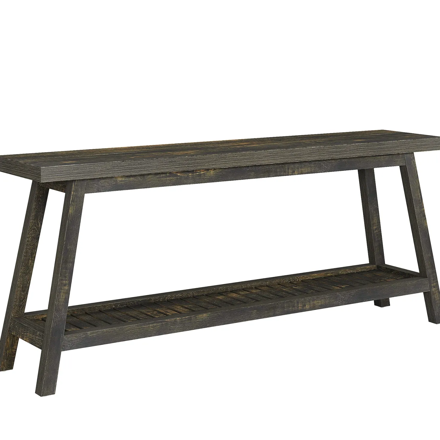 2-Tier Console Table, 70.9" Entryway Sofa Table for Hallway, Living Room